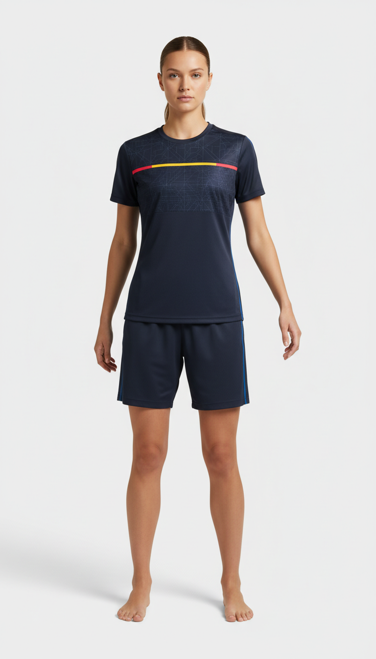Women's training top in deep navy